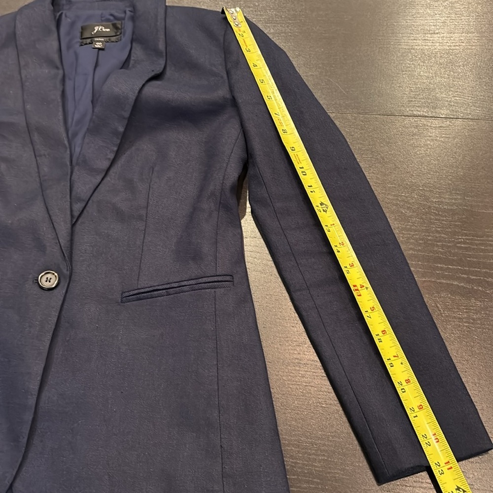 J.CREW Petite Parke blazer in bi-stretch linen cotton blend SIZE 00 - Picture 12 of 12